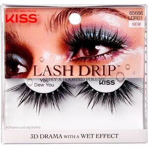 KISS Lashes YOU DEW YOU (pack of 6) Contact Lens Friendly 3D Wet Effect